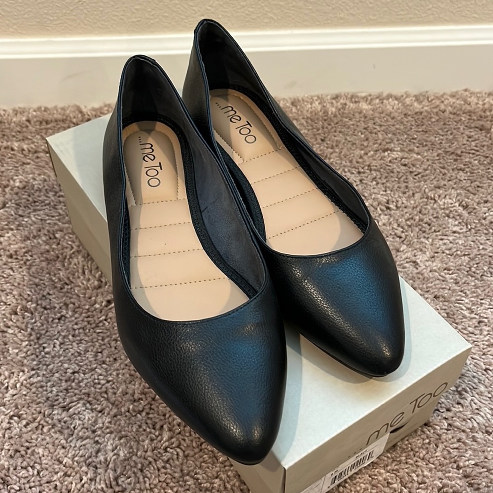 Me Too Aimee Black Flats
